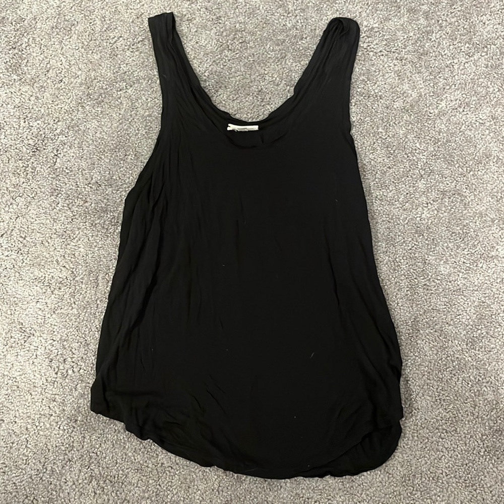 AG Adriano Goldschmied black scoop tank
